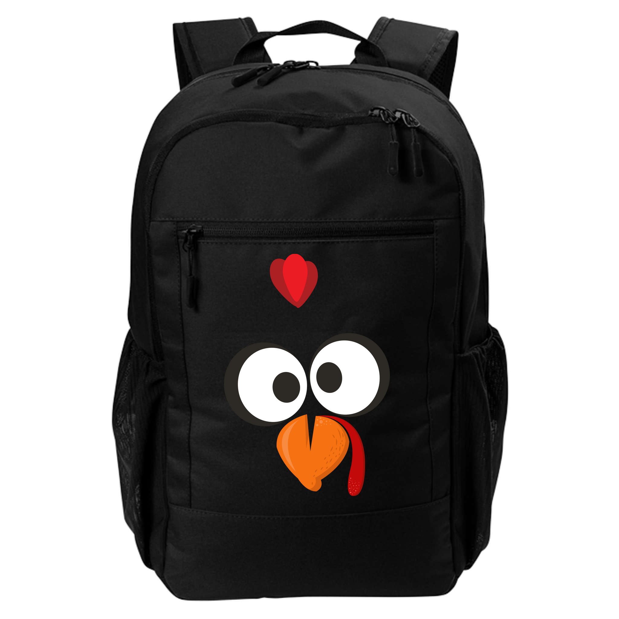 Funny Gobble Turkey Face Backpack