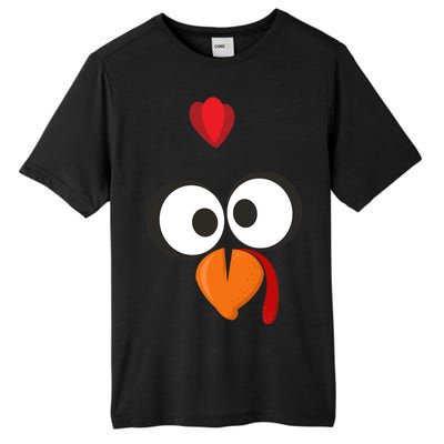 Funny Gobble Turkey Face Tall Fusion ChromaSoft Performance T-Shirt