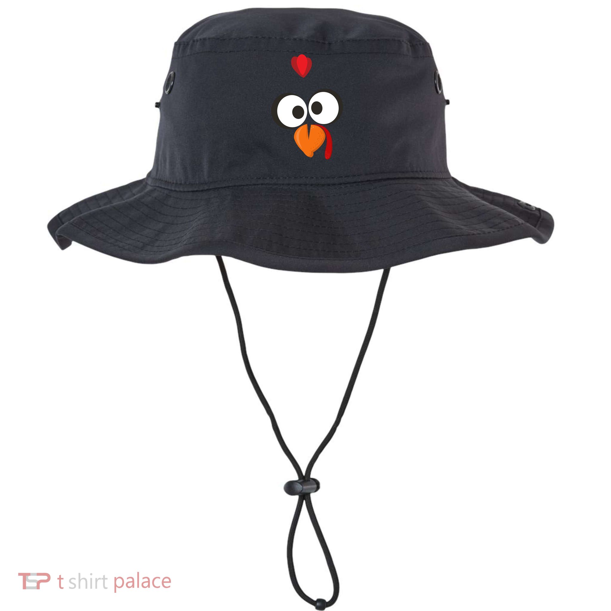 Funny Gobble Turkey Face Bucket Hat