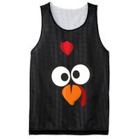 Funny Gobble Turkey Face Mesh Reversible Basketball Jersey Tank