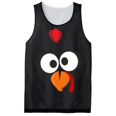 Funny Gobble Turkey Face Mesh Reversible Basketball Jersey Tank