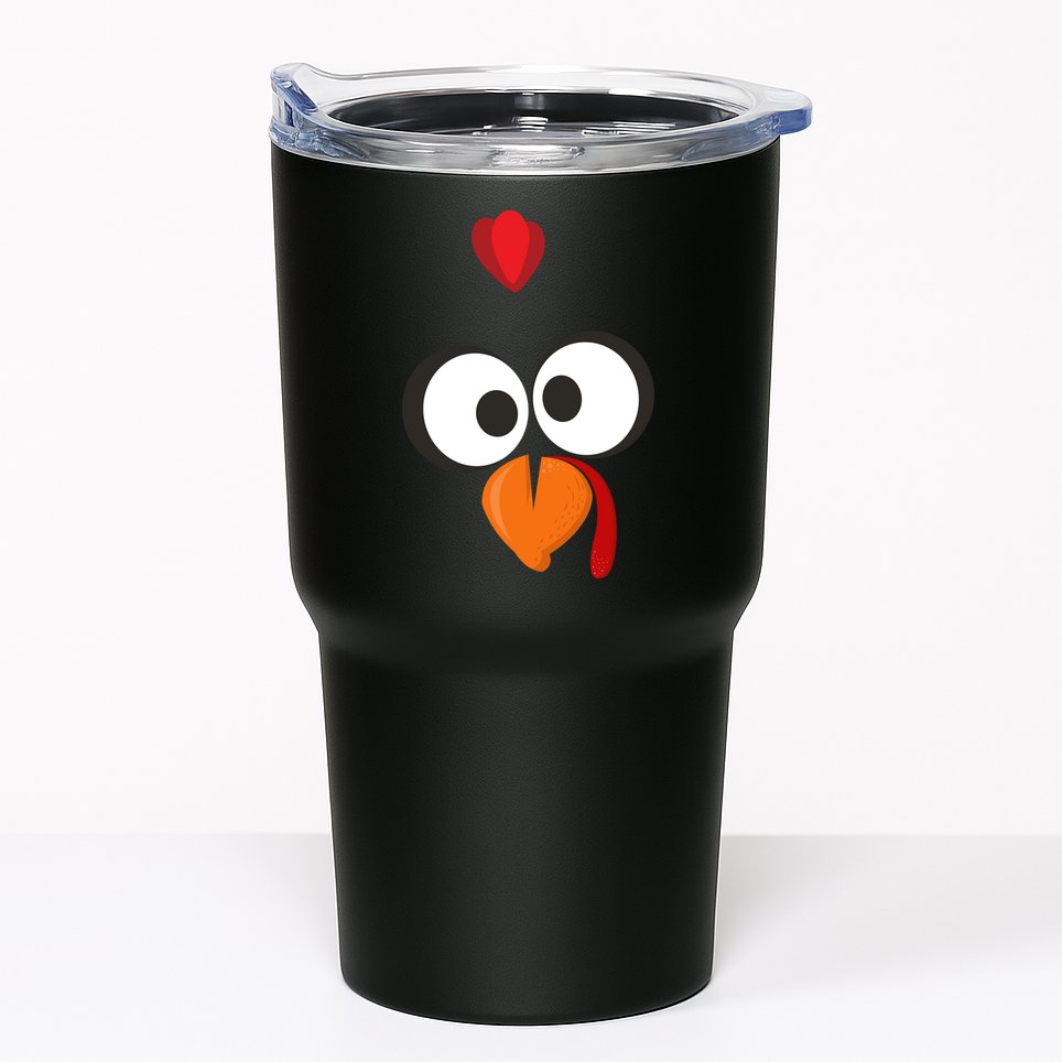 Funny Gobble Turkey Face Tumbler