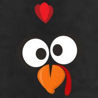 Funny Gobble Turkey Face 25L Jumbo Tote