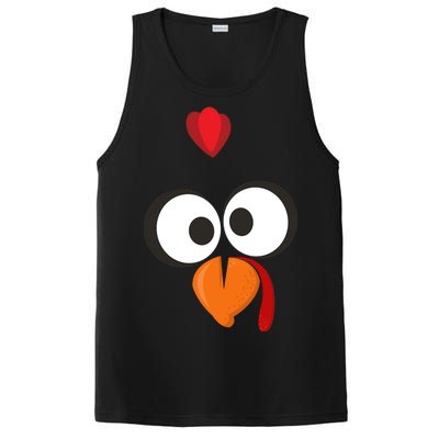 Funny Gobble Turkey Face PosiCharge Competitor Tank