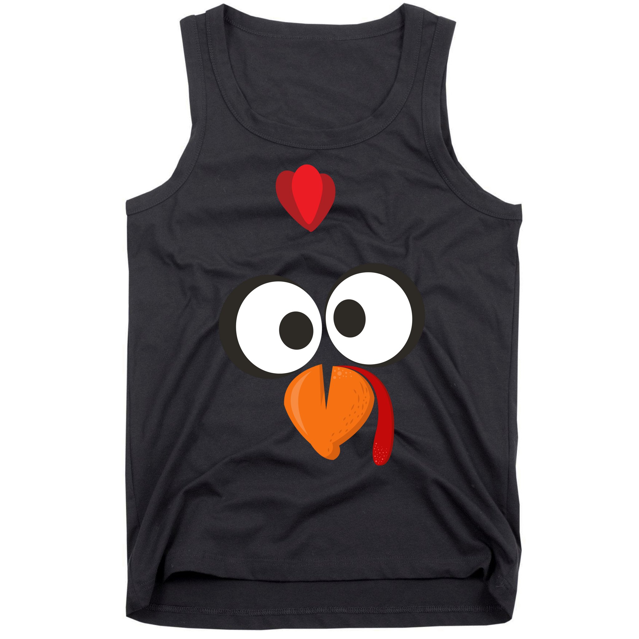 Funny Gobble Turkey Face Tank Top