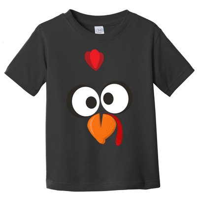 Funny Gobble Turkey Face Toddler T-Shirt