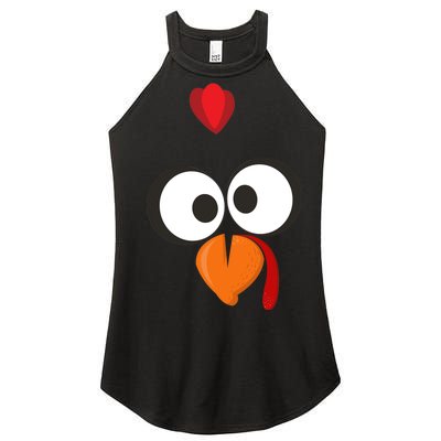 Funny Gobble Turkey Face Women’s Perfect Tri Rocker Tank