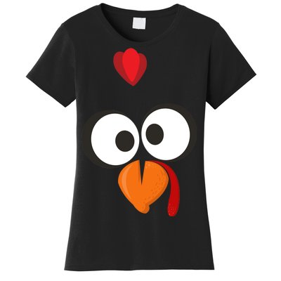 Funny Gobble Turkey Face Women's T-Shirt