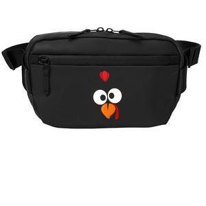 Funny Gobble Turkey Face Crossbody Pack