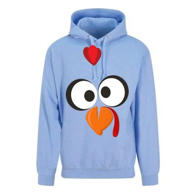 Funny Gobble Turkey Face Unisex Surf Hoodie