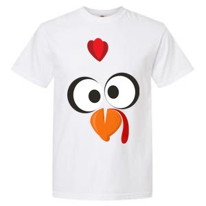 Funny Gobble Turkey Face Garment-Dyed Heavyweight T-Shirt