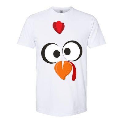 Funny Gobble Turkey Face Softstyle® CVC T-Shirt