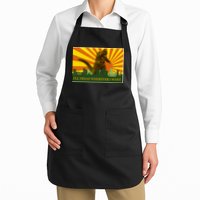 Funny Godzilla I'll Tread Wherever I Want Meme Apron