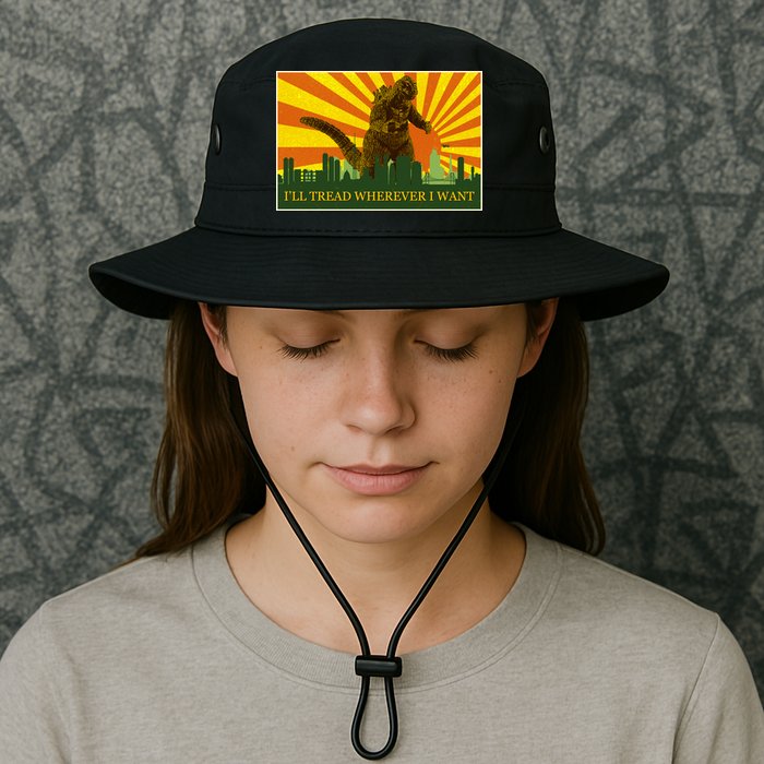 Funny Godzilla I'll Tread Wherever I Want Meme Legacy Cool Fit Booney Bucket Hat