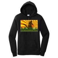 Funny Godzilla I'll Tread Wherever I Want Meme Women's Pullover Hoodie