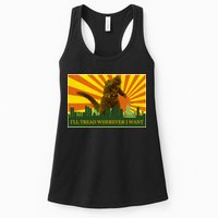 Funny Godzilla I'll Tread Wherever I Want Meme Womens Tank Top