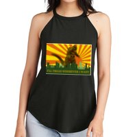 Funny Godzilla I'll Tread Wherever I Want Meme Women's Perfect Tri Rocker Tank