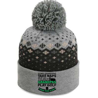 Funny Golf Grandpa The Baniff Cuffed Pom Beanie