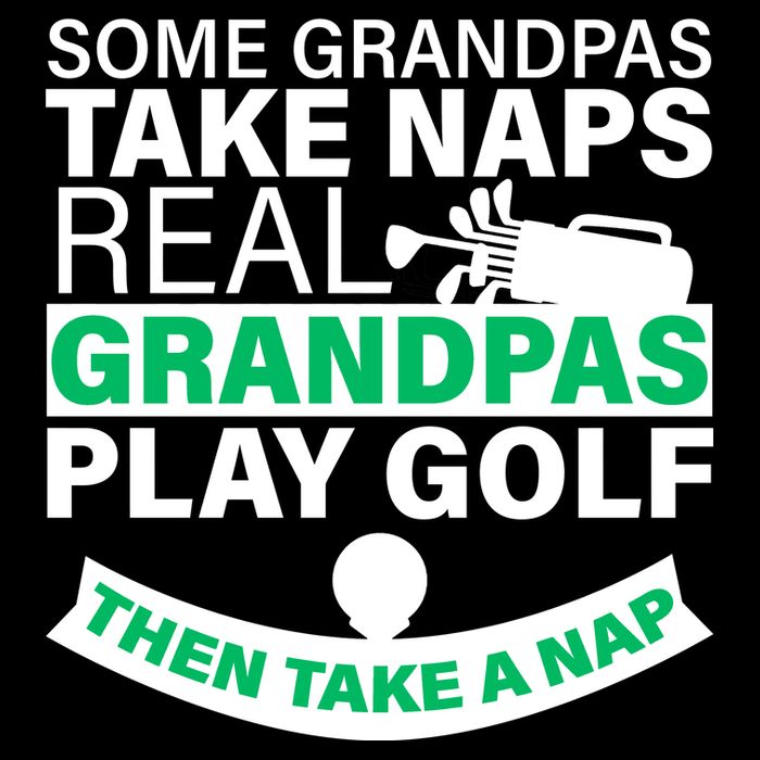 Funny Golf Grandpa Cooling Performance Crew T-Shirt
