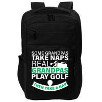 Funny Golf Grandpa Impact Tech Backpack