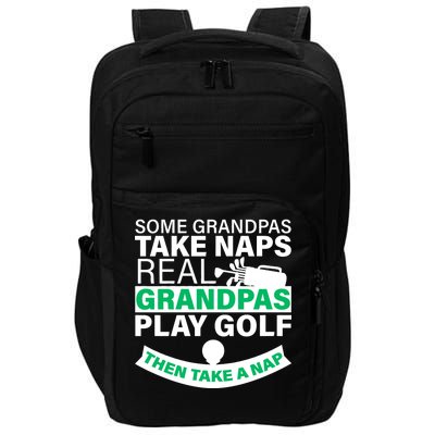 Funny Golf Grandpa Impact Tech Backpack