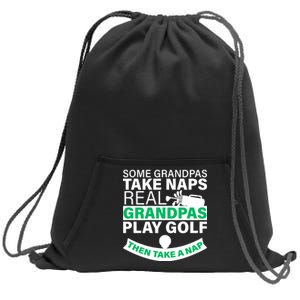 Funny Golf Grandpa Sweatshirt Cinch Pack Bag