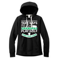 Funny Golf Grandpa Women's Fleece Hoodie