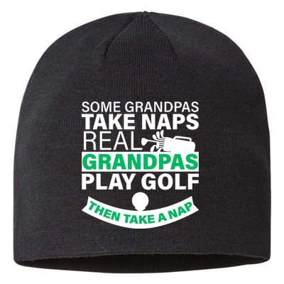 Funny Golf Grandpa Sustainable Beanie