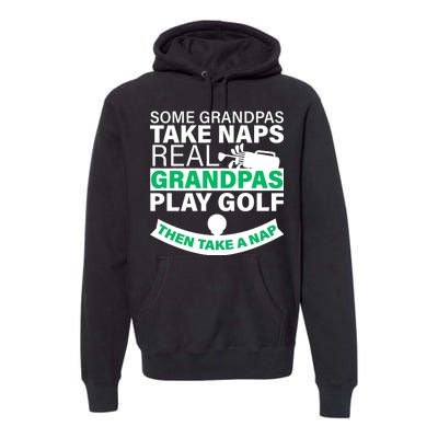 Funny Golf Grandpa Premium Hoodie