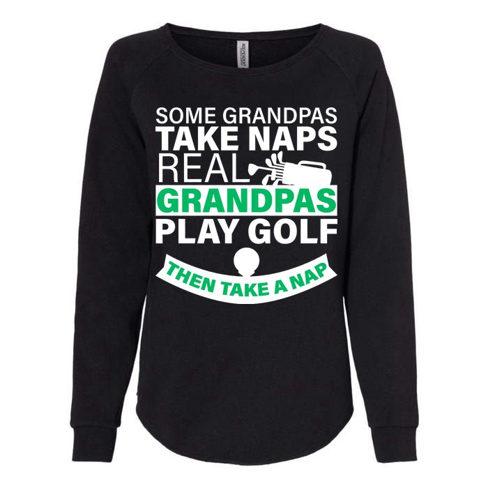 Funny Golf Grandpa Womens California Wash Sweatshirt