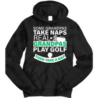 Funny Golf Grandpa Tie Dye Hoodie