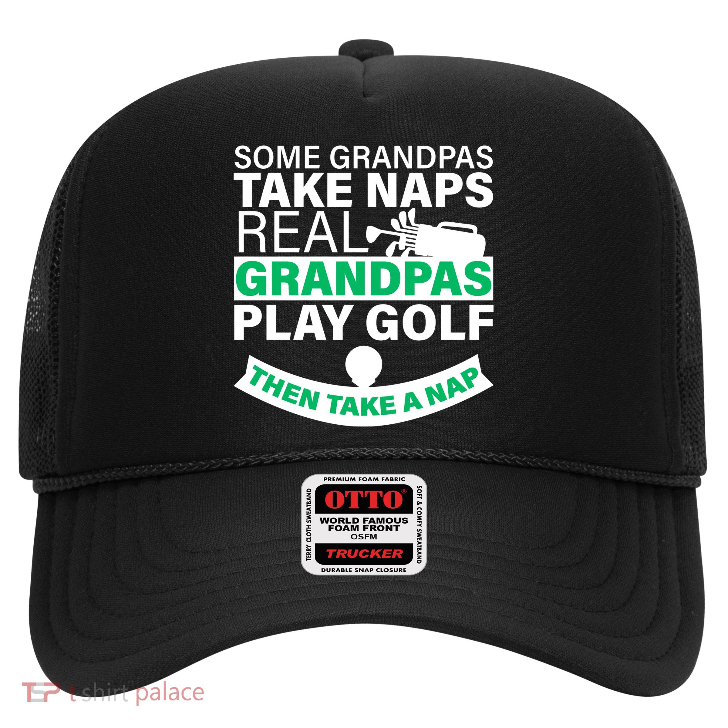 Funny Golf Grandpa Trucker Hat