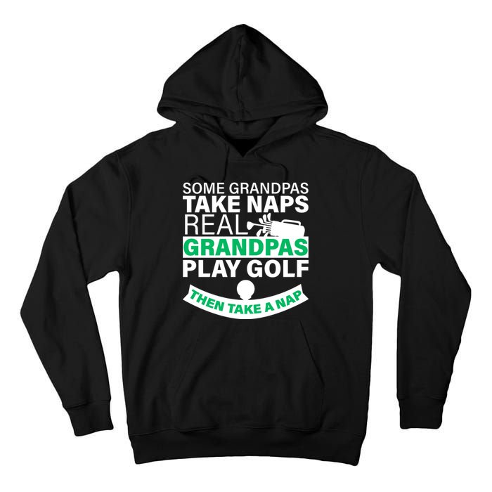 Funny Golf Grandpa Tall Hoodie