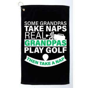 Funny Golf Grandpa Platinum Collection Golf Towel