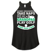 Funny Golf Grandpa Women's Perfect Tri Rocker Tank