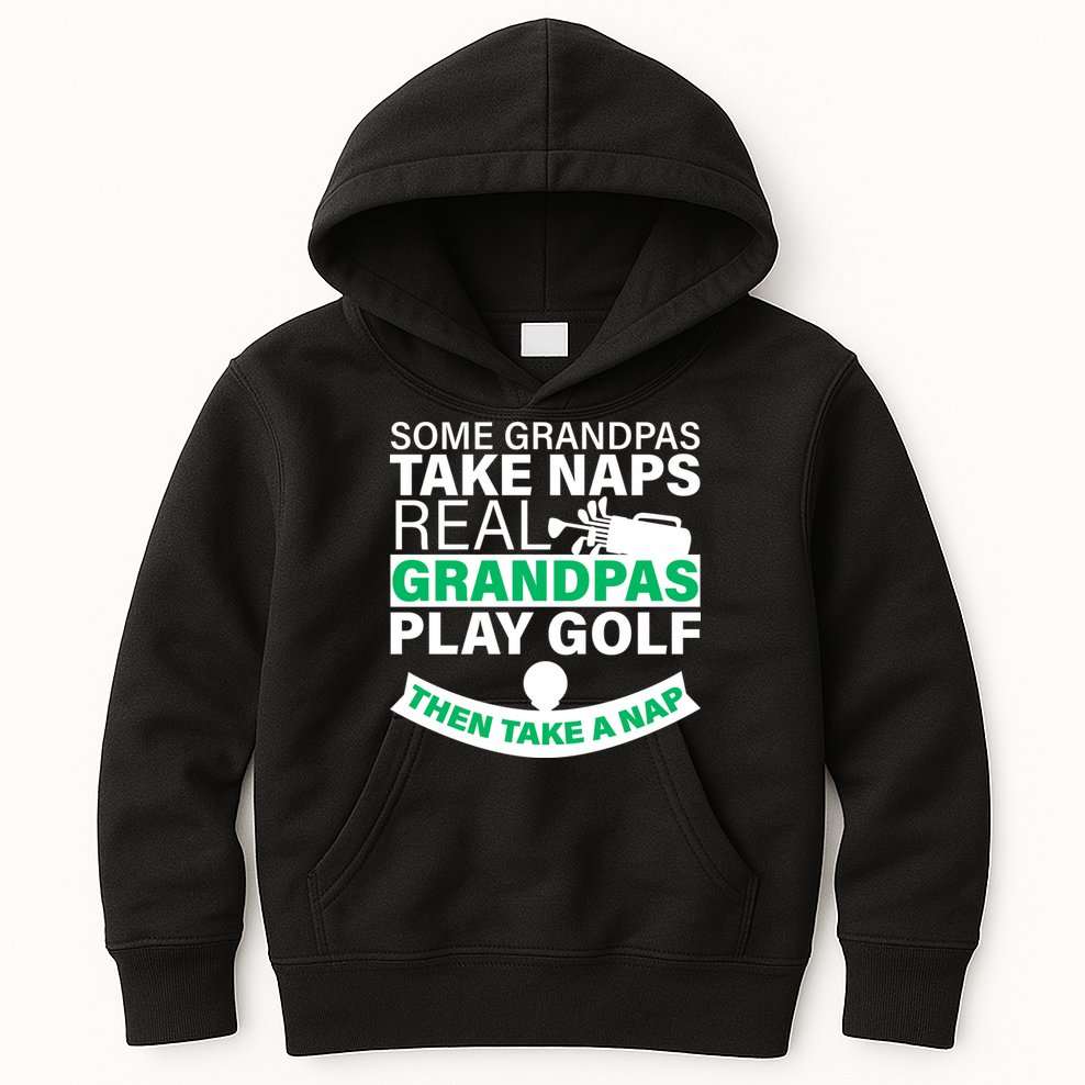 Funny Golf Grandpa Kids Hoodie