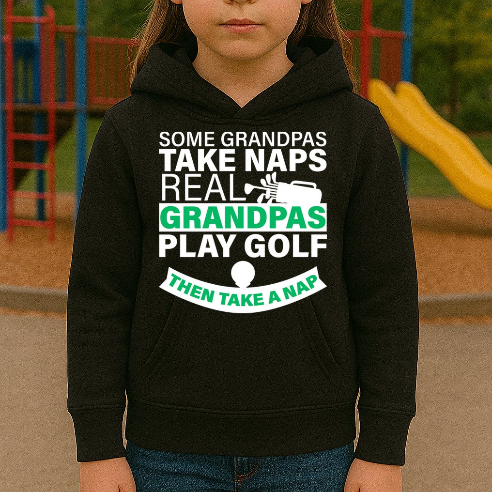 Funny Golf Grandpa Kids Hoodie