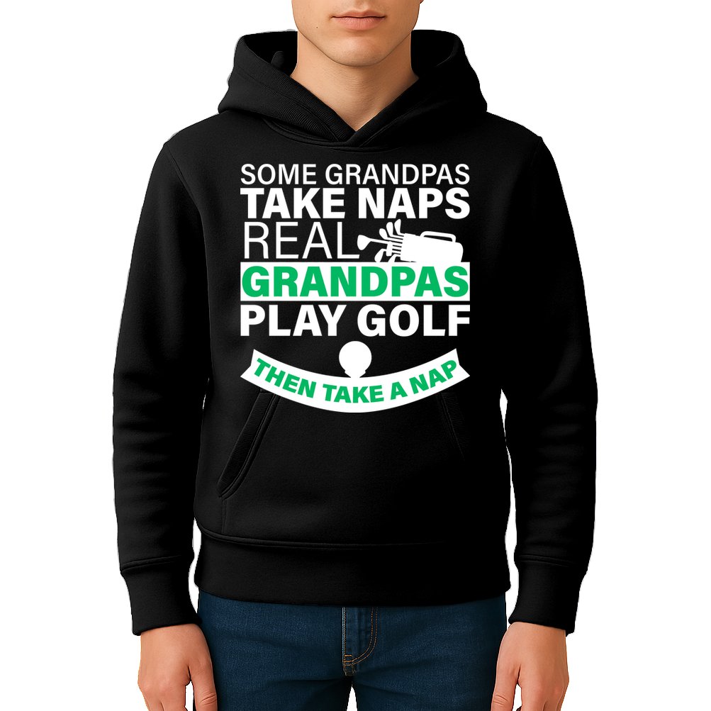 Funny Golf Grandpa Kids Hoodie