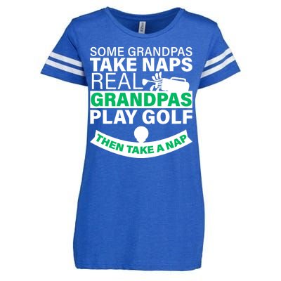 Funny Golf Grandpa Enza Ladies Jersey Football T-Shirt