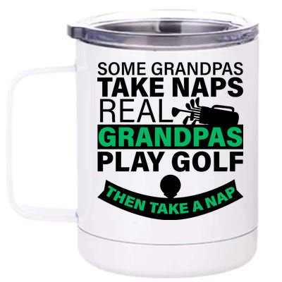 Funny Golf Grandpa 12 oz Stainless Steel Tumbler Cup