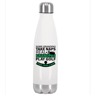 Funny Golf Grandpa Stainless Steel Insulated Water Bottle