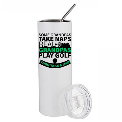 Funny Golf Grandpa Stainless Steel Tumbler