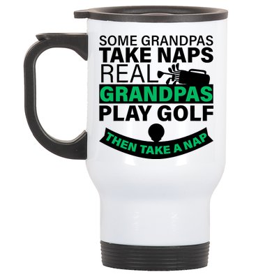 Funny Golf Grandpa Stainless Steel Travel Mug