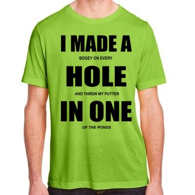 Funny Golf Hole In One Adult ChromaSoft Performance T-Shirt