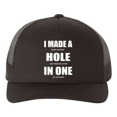 Funny Golf Hole In One Yupoong Adult 5-Panel Trucker Hat