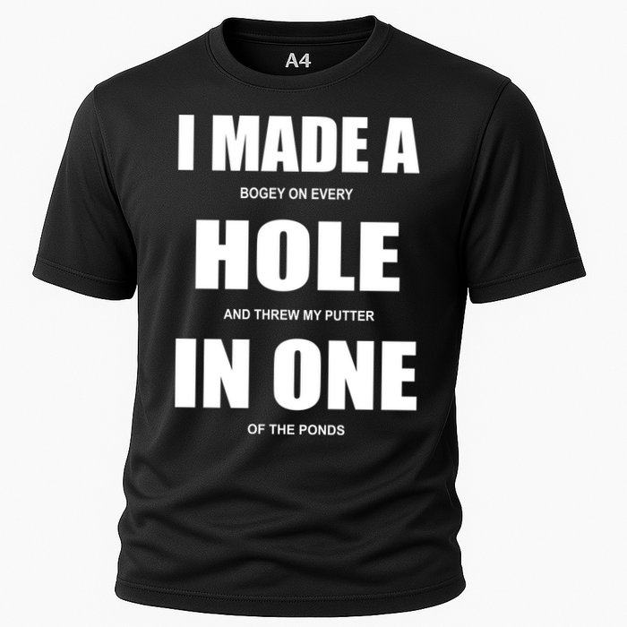 Funny Golf Hole In One Cooling Performance Crew T-Shirt