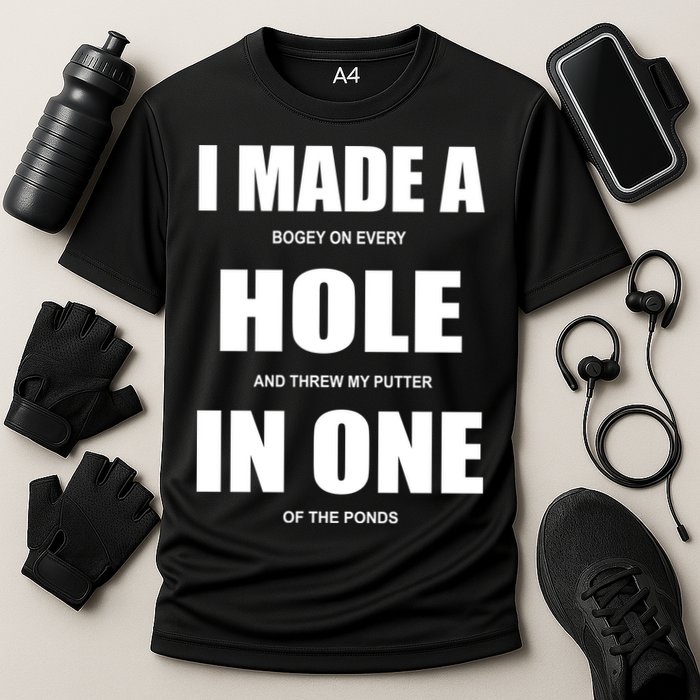 Funny Golf Hole In One Cooling Performance Crew T-Shirt