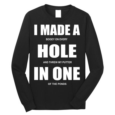 Funny Golf Hole In One Long Sleeve Shirt