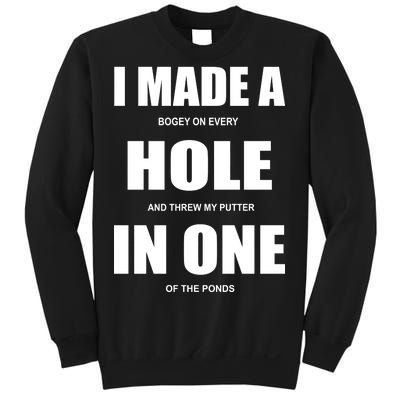 Funny Golf Hole In One Sweatshirt