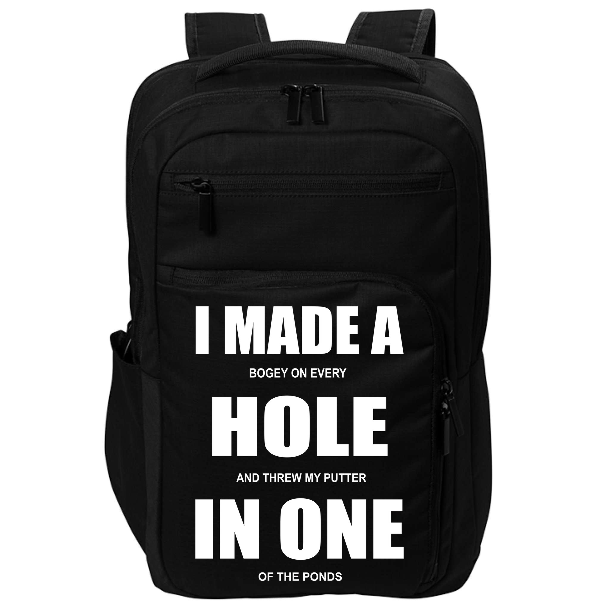 Funny Golf Hole In One Impact Tech Backpack